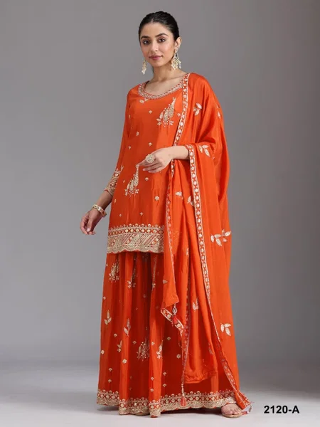2120 A To D Master Colors Chinon Embroidery Salwar Kameez